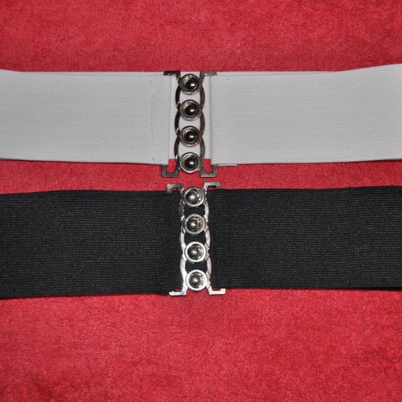 Belt Retro Vintage Nurse Belt Stretch Classic pinup style Lot of Two Belts - Picture 4 of 4